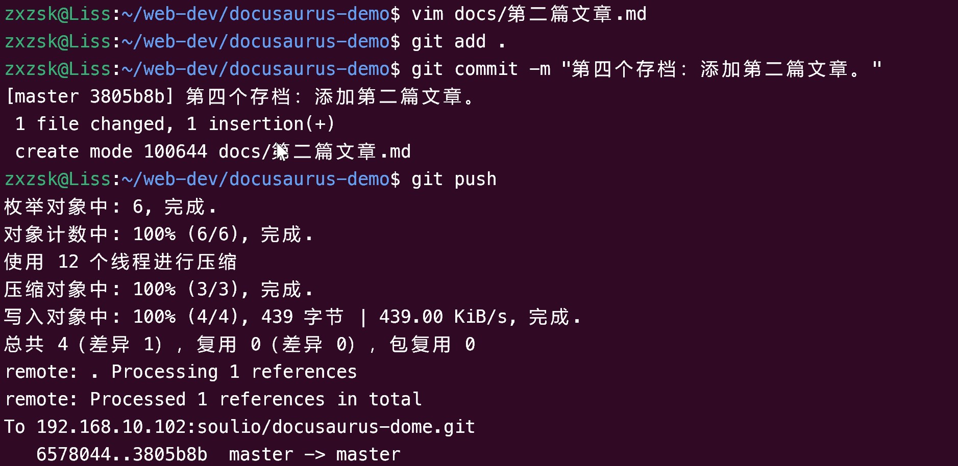 git push